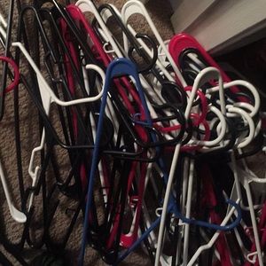 Plastic hangers in great condition